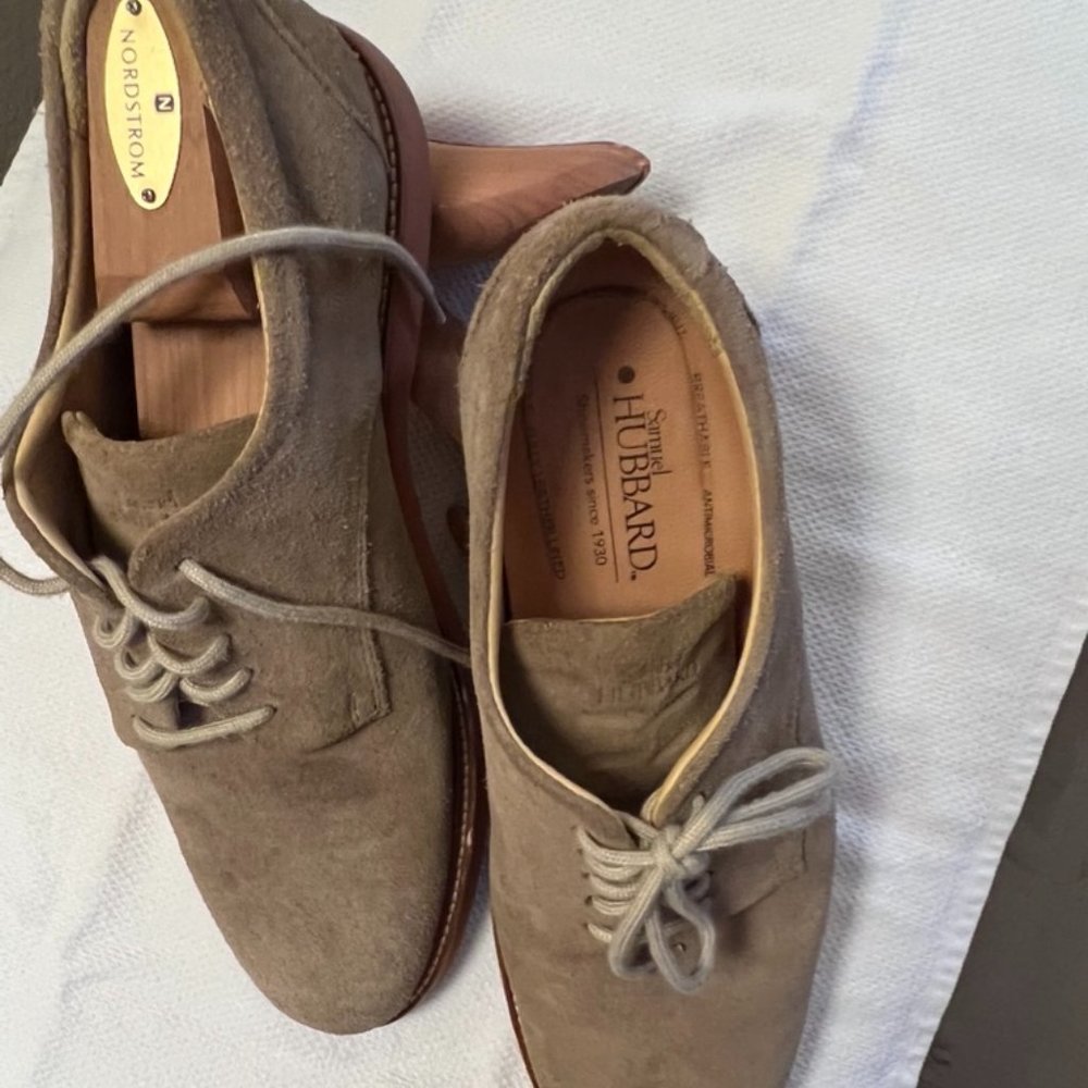 Samuel Hubbard Casual Suede Dress Shoes Tan 10 M
